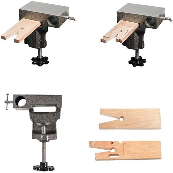 Bench Anvil With Two Wood Bench Pins - SFC Tools - 13-130