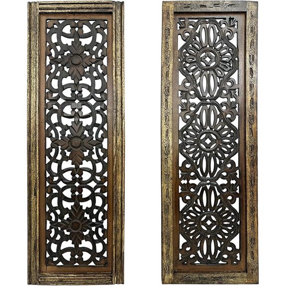 TUP Urban Port Floral Wooden Wall Panels (Set of 2)