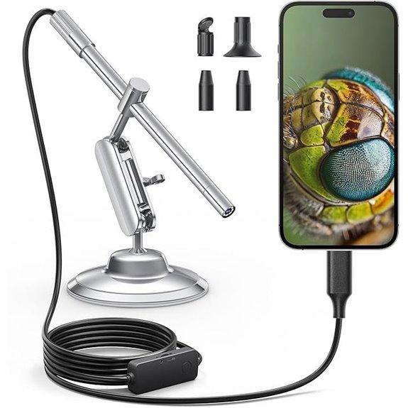 usb c microscope with stand