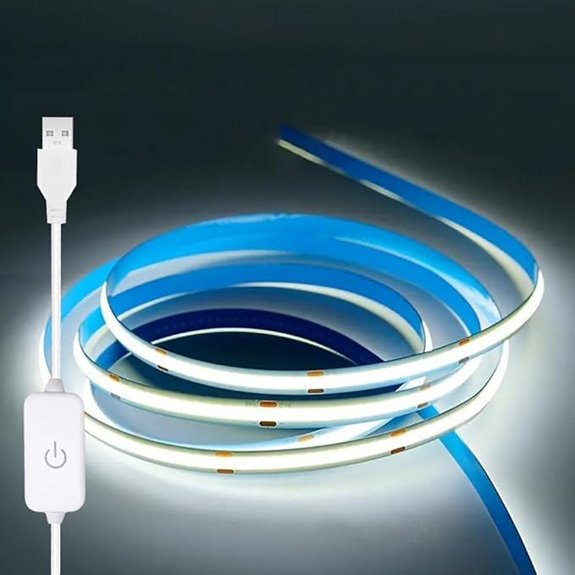 USB 5V COB LED Strip Lights for TV and Shelving