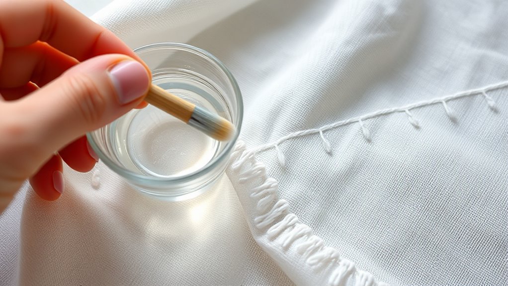 use gentle solvent application