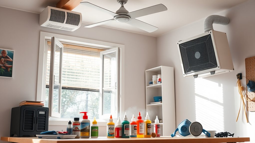 use proper ventilation and protection