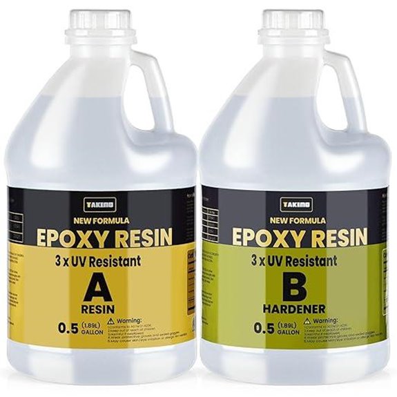 TAKIMO 1 Gallon UV Resistant Clear Epoxy Resin