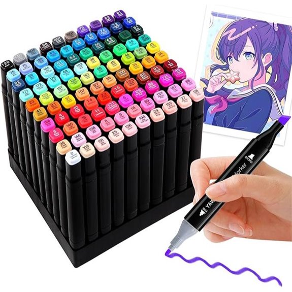 Alcohol Markers Set 120 Colors for Artists and Coloring