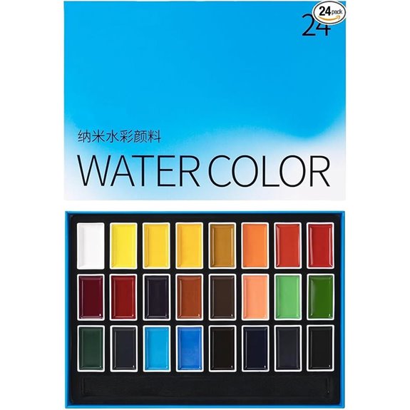 24-Color Watercolor Paint Set for Artists and Crafters