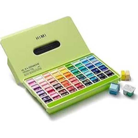 HIMI 72-Color Twin Cup Jelly Gouache Paint Set