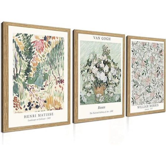 Induslyfe Sage Green Vintage Wall Art Canvas Set