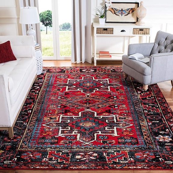 Safavieh 8x10 Vintage Hamadan Rug Red & Multi
