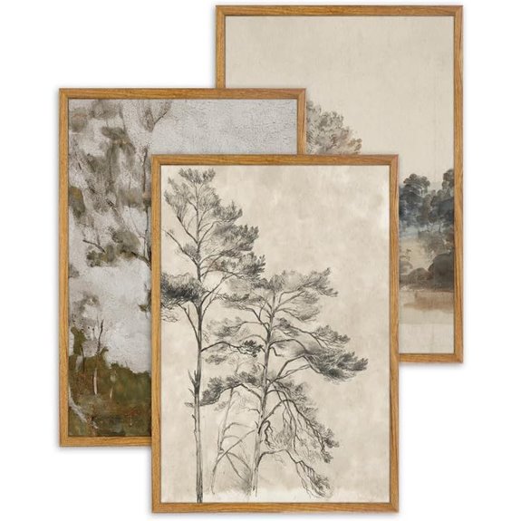 UPWOIGH Vintage Landscape Wall Art Set (3)