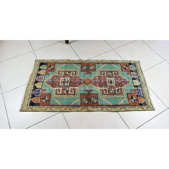 Turkish Vintage Anatolian Runner Rug (3.8 x 1.9 ft)