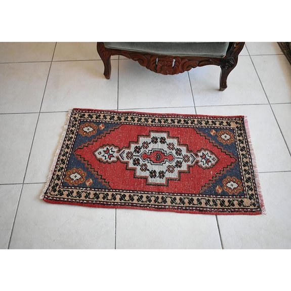 Turkish Handknotted Vintage Anatolian Runner Rug