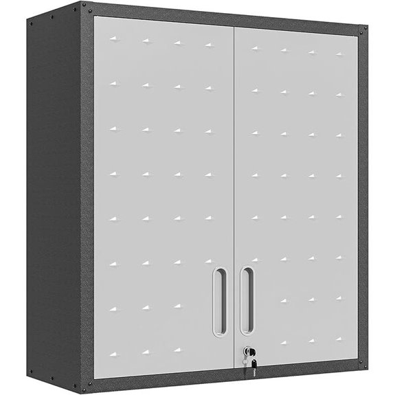 Garage Wall Mounted Storage Cabinet with Doors