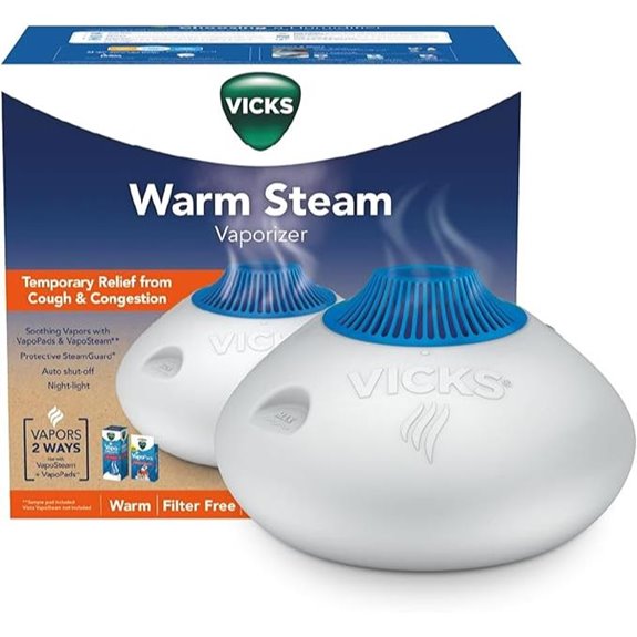 Vicks Warm Steam Vaporizer with Night Light