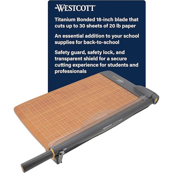 Westcott TrimAir Guillotine Paper Cutter 18-Inch