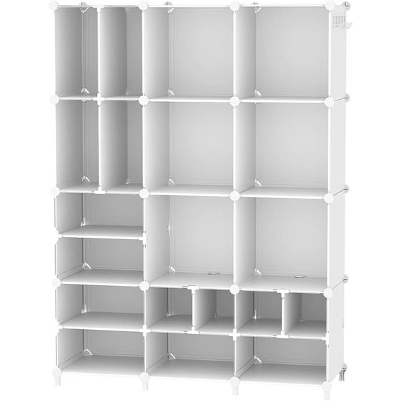 AWTATOS 12-Cube Closet Storage Organizer White
