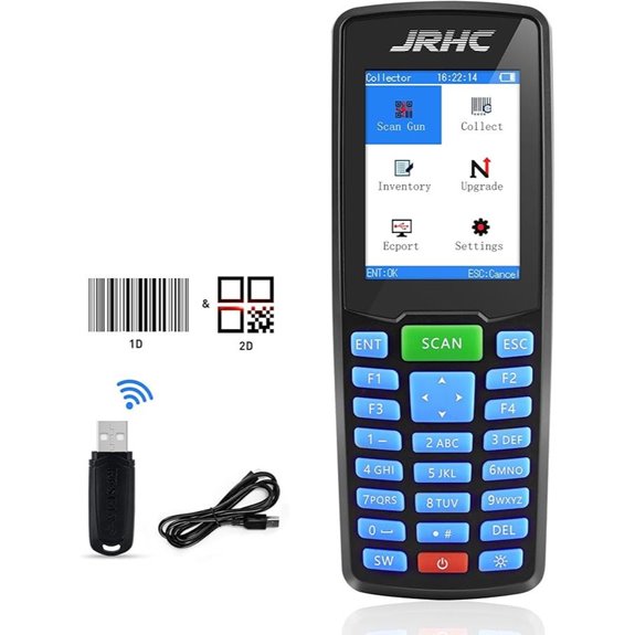 Wireless Barcode Scanner with LCD Screen