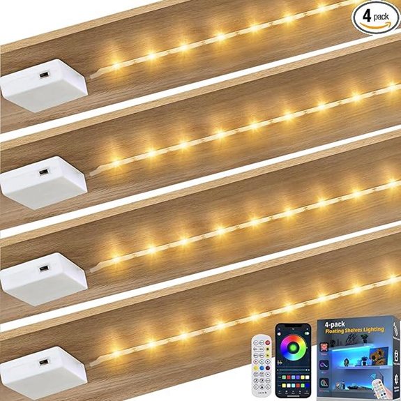 Battery Powered LED Strip Lights 4 Pack Color Changing