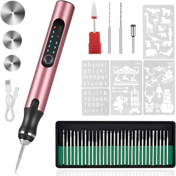 Cordless Electric Engraving Pen with 37 Bits