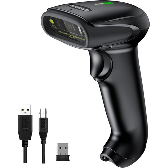 Symcode Wireless & USB 1D Laser Barcode Scanner