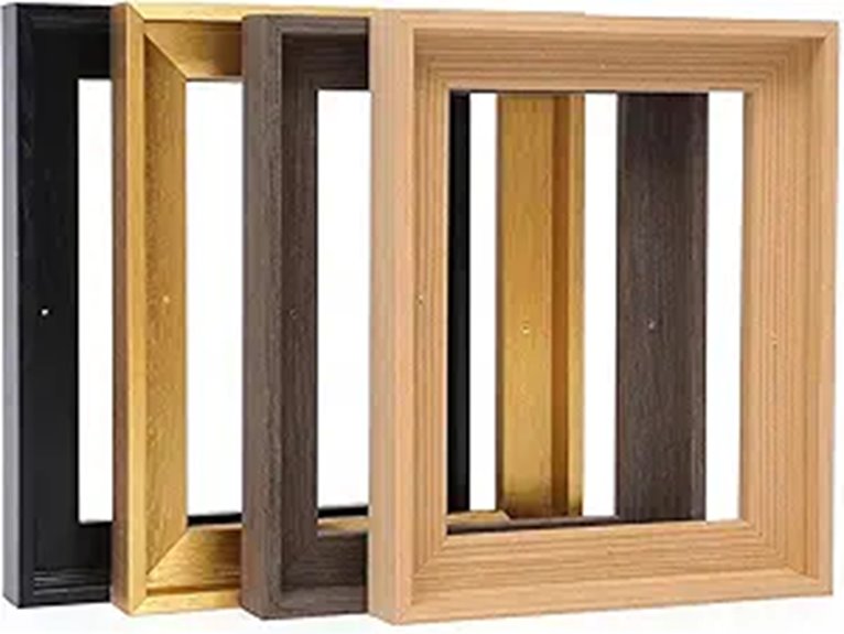 YIVIVEN Wood Canvas Floater Frame 11x14 Black