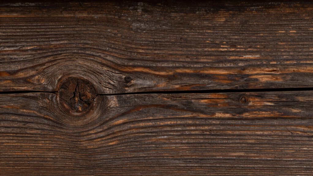 wood color darkens gradually