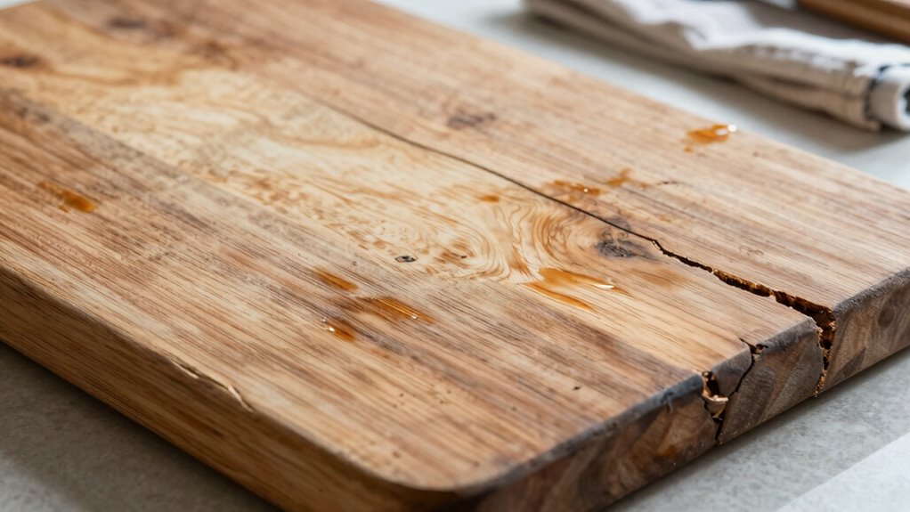 wood warping from moisture