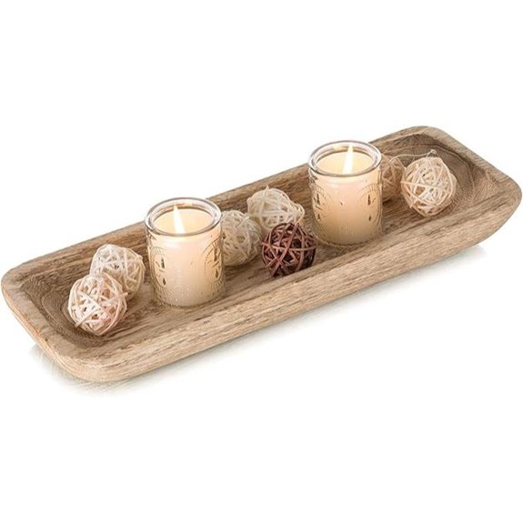 Romadedi Wooden Dough Bowl for Home Decor