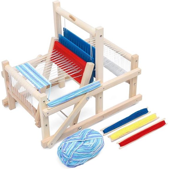 LAVIEVERT Wooden Weaving Loom for Kids DIY Craft