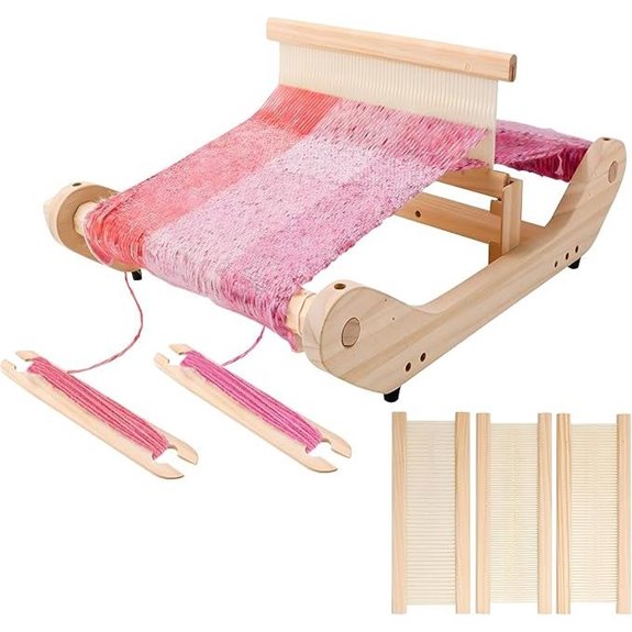 PIRXXIY 12-Inch Wooden Weaving Loom Kit