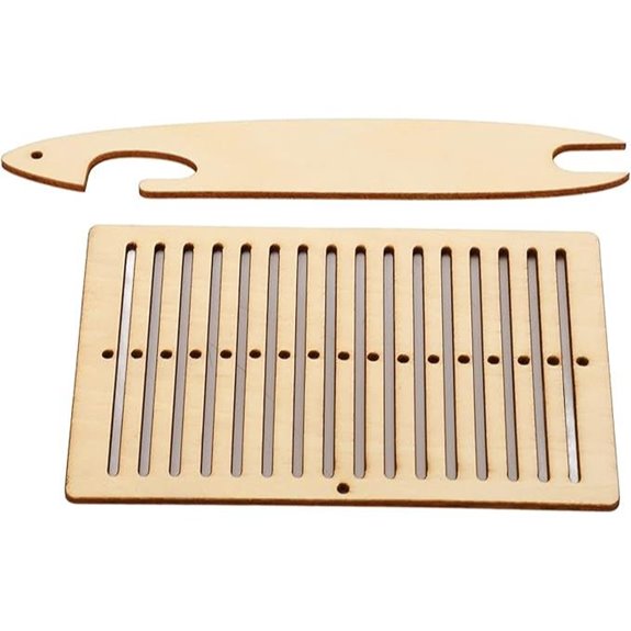 Fayelume 2PCS Wooden Rigid Heddle Loom Weaving Kit