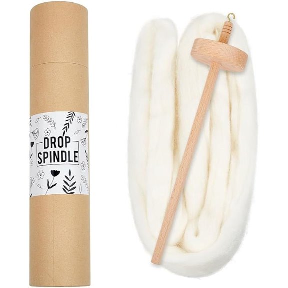 AHANDMAKER Wooden Yarn Spinner and Spinning Kit