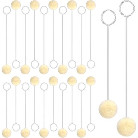 JNENERY Wool Daubers Ball Brush 20Pcs Leather Dye Kit