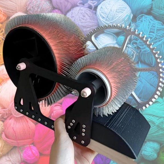 Spinning Wheel for Wool Carding and Color Mixing