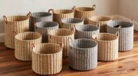 woven decorative storage baskets