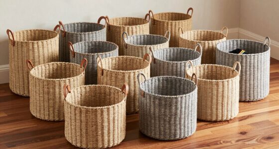 woven decorative storage baskets