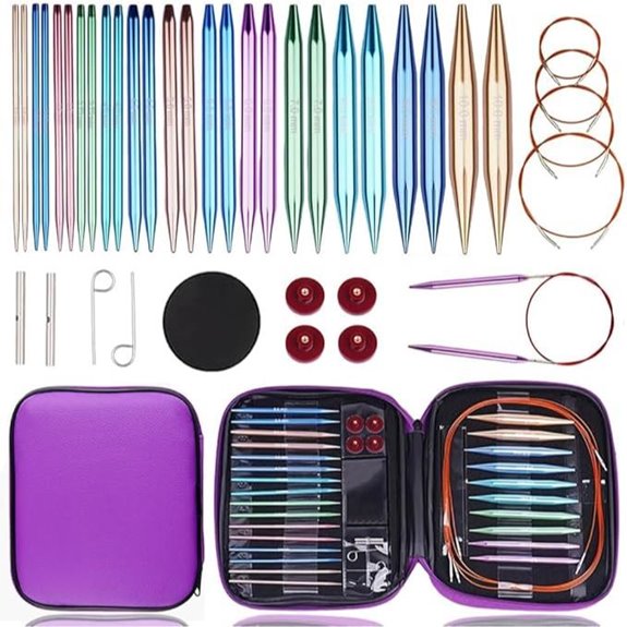 Yarniss 13-Pair Circular Knitting Needle Set