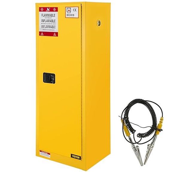 Vevor Flammable Storage Cabinet 18x18x35 Yellow