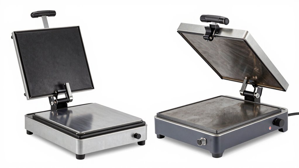 clamshell vs swing away