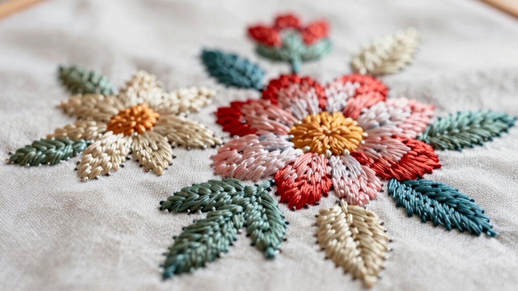 colorful textured embroidery art
