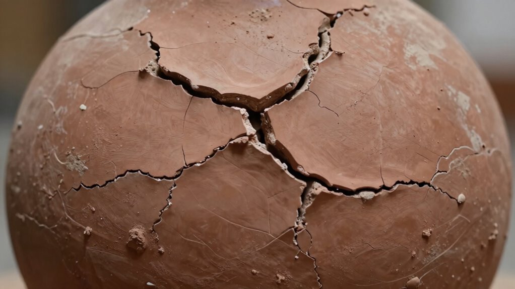 common clay cracking issues