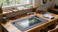 create a safe stained glass workspace
