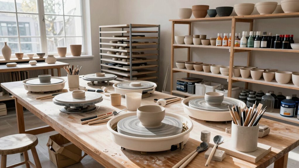 designing a pottery studio layout