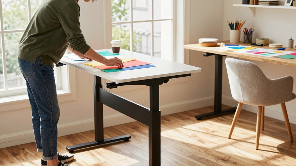 ergonomic workspace for productivity