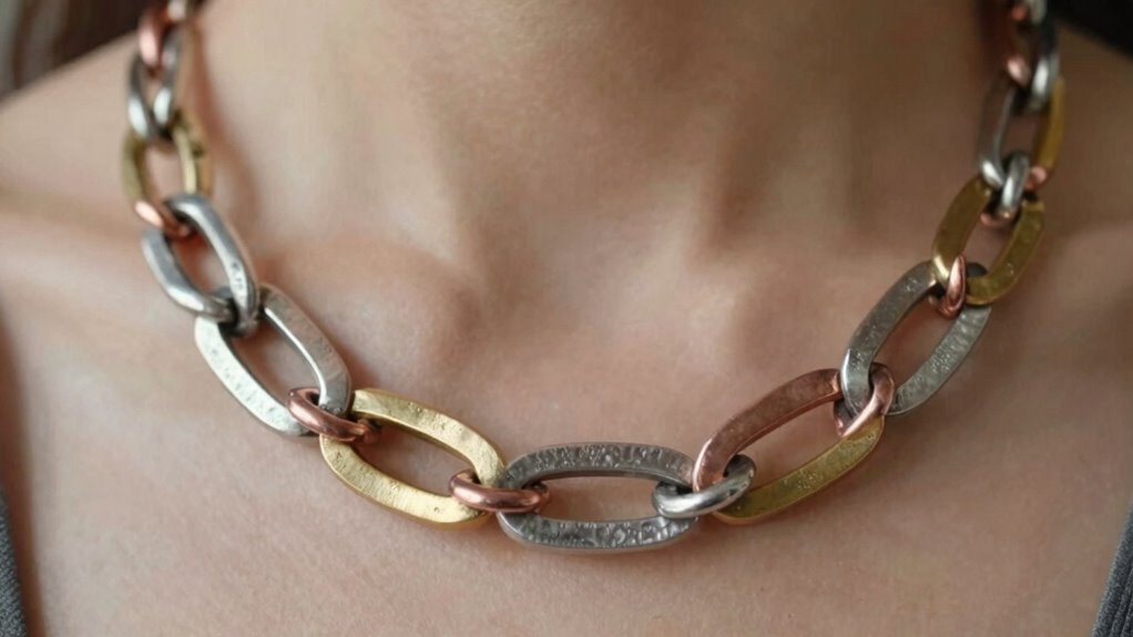 harmonize contrasting metal tones