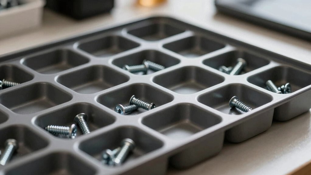 organize small parts safely