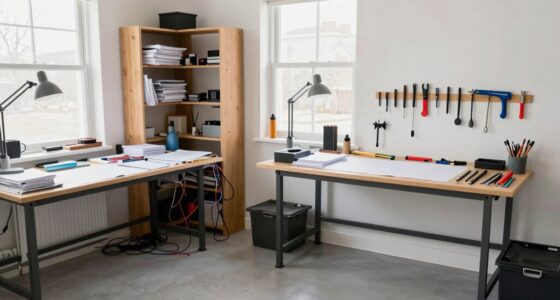 organized workspace separation tips