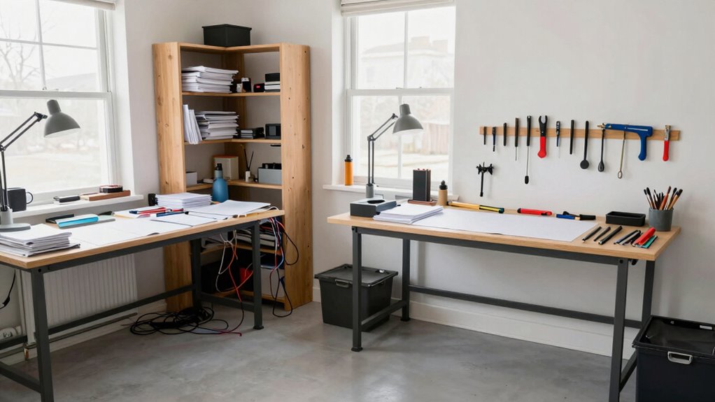 organized workspace separation tips