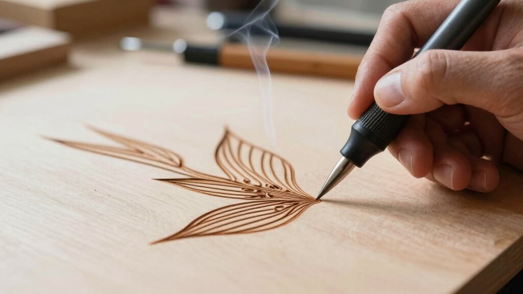 precise neat woodburning techniques