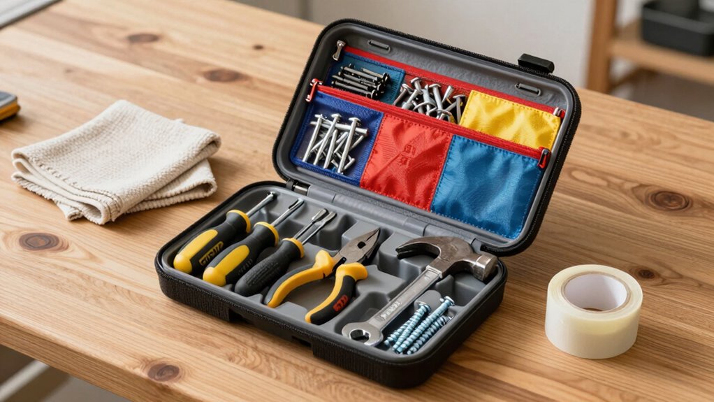 prepare quick access tool kit