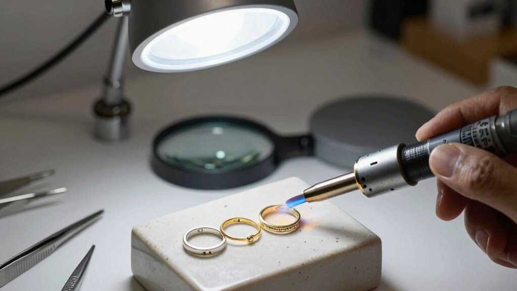 safe and organized soldering workspace